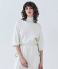 BEIGE， 【洗える】LAURA / 半袖タートルニットトップス