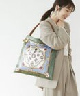 TOPKAPI 【TREASURE TOPKAPI】【アーカイブ】マイルドサテン スカーフ パネル柄 トートバッグ 2023