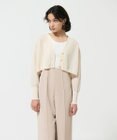 GRACE CONTINENTAL シアーカノコニットカーディガン