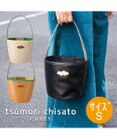 tsumori chisato CARRY カラーコンビエコレザー ハンドバッグ　バケツバッグ ショルダーバッグ
