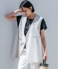 23区 【洗える】シアーマットクロス ジレ