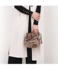 UNBILLION カシュカシュ cachecache / メタリックリボンベロア巾着バッグ