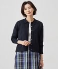 J.PRESS LADIES S 【洗える】ニットポロ カーディガン