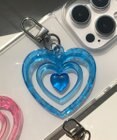 WEGO カラフルクリアハートミニキーホルダー