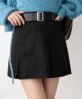 WEGO ベルト付チノプリーツスカパン