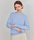 BEIGE， 【WEB限定・洗える】ALSACE / パール釦クルーネックウールニット