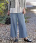 J.PRESS LADIES 【洗える】5ozバージラコンパクト デニム セミワイドパンツ