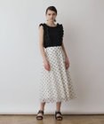 GRACE CONTINENTAL ドットオパールスカート