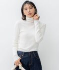 23区 L 【洗える】ウーステッドウール タートルネック ニット
