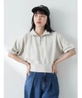 earth music&ecology ハーフジップショートプルオーバー
