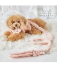 PET PARADISE cherircouture ツイード リボンリード 《ピンク》 ４Ｓ～３Ｓ