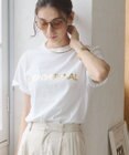 WEGO 【ANGIE VINTAGE】フロッキーロゴプリントTシャツ