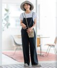 23区 【CLASSY.6月号掲載/洗える】リネンレーヨンストレッチ サロペット