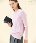 BEIGE， 【WEB限定・洗える】WILLOW / ストレッチクルーネックリブニット
