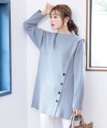 Tiaclasse L 【洗える】1枚でもレイヤード効果のあるサイドボタンチュニック