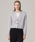 ICB L 【洗える】リッチシャインニット カーディガン
