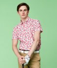 23区GOLF 【MEN】ＳＡＫＵＲＡモチーフプリント 半袖シャツ