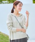 Tiaclasse 【洗える】サマーニットフードパーカートップス