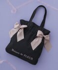 Maison de FLEUR リボンジャカードダブルリボントートバッグ