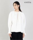 23区 【エステータ】コットンダブルクロス 長袖ブラウス