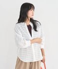 Green Parks シアーチェック７分袖シャツ