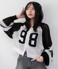 WEGO ラグランメッシュニットパーカー
