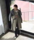 BEIGE， 【VERY NaVY掲載】LABBOCK / ウール混ラグランステンカラーコート
