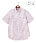 J.PRESS MEN 【KING SIZE 】【吸水速乾 / 接触冷感 / 高通気性】Aero Weave クールマックスサッカー チェック シャツ / B.D.