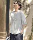 J.PRESS LADIES S 【洗える】ウォッシャブルキュプラツイル ボートネック ブラウス
