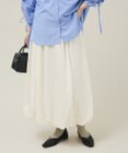 Green Parks 微光沢サテンバルーンスカート