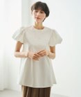 #Newans 【洗える】Aラインパフスリーブカットソー
