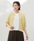 J.PRESS LADIES 【洗える】PATTERN MESH ドルマンスリーブ カーディガン