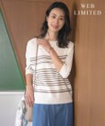 J.PRESS LADIES 【WEB限定カラーあり・洗える】LINKS DOLMAN ホールガーメント ランダムボーダー ニット