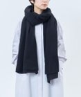 AND WOOL 〈上質な素材と手仕事から生まれたニット〉ホワイトカシミヤ100%の大判ストール
