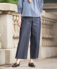 J.PRESS LADIES L 【洗える】T/C DENIM セミワイド パンツ