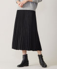 J.PRESS LADIES 【洗える】マロンサテン プリーツ スカート