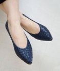 Pointer 本革編み込みパンプス