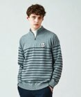 23区GOLF 【MEN】【手洗い可】コットンブレンド ハーフジップ ニット