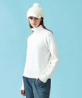 23区GOLF 人気ニットアイテムが今季も登場【WOMEN】【洗える】スノーモチーフ モックネックニット