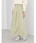 earth music&ecology キンモクセイ柄フレアスカート