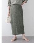 Green Parks メランジプリーツＩラインスカート