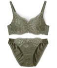 San-ai Resort（三愛水着楽園） 【northerly bra フィットシリーズ 谷間メイク】 カシュクールレースモールド ブラジャー＆ショーツSet B～Fカップ