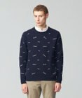 J.PRESS MEN エンブロイダリー クルーネックニット