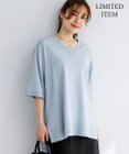 23区 L 【先行予約/WEB&一部店舗限定カラーあり/Lサイズ限定】レーヨンポリエステルストレッチ Vネック ニット