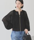 AMERICAN HOLIC ジップアップメッシュニットカーディガン