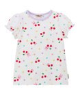 MIKI HOUSE HOT BISCUITS 【80-120cm】キャビット×さくらんぼ 総柄 半袖Tシャツ
