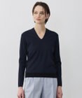 ICB シンセティックフルニードル Vネックニット