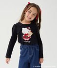ANY KIDS 【ハローキティ×ANY KIDS】アップリケ 長袖Tシャツ