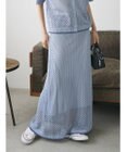CRAFT STANDARD BOUTIQUE 配色メッシュニットスカート
