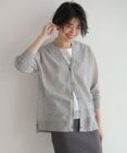 J.PRESS LADIES 【WEB限定カラーあり・洗える】Vis/Peスパーク ニット カーディガン